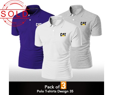Pack of 3 Polo T-shirts Design 35